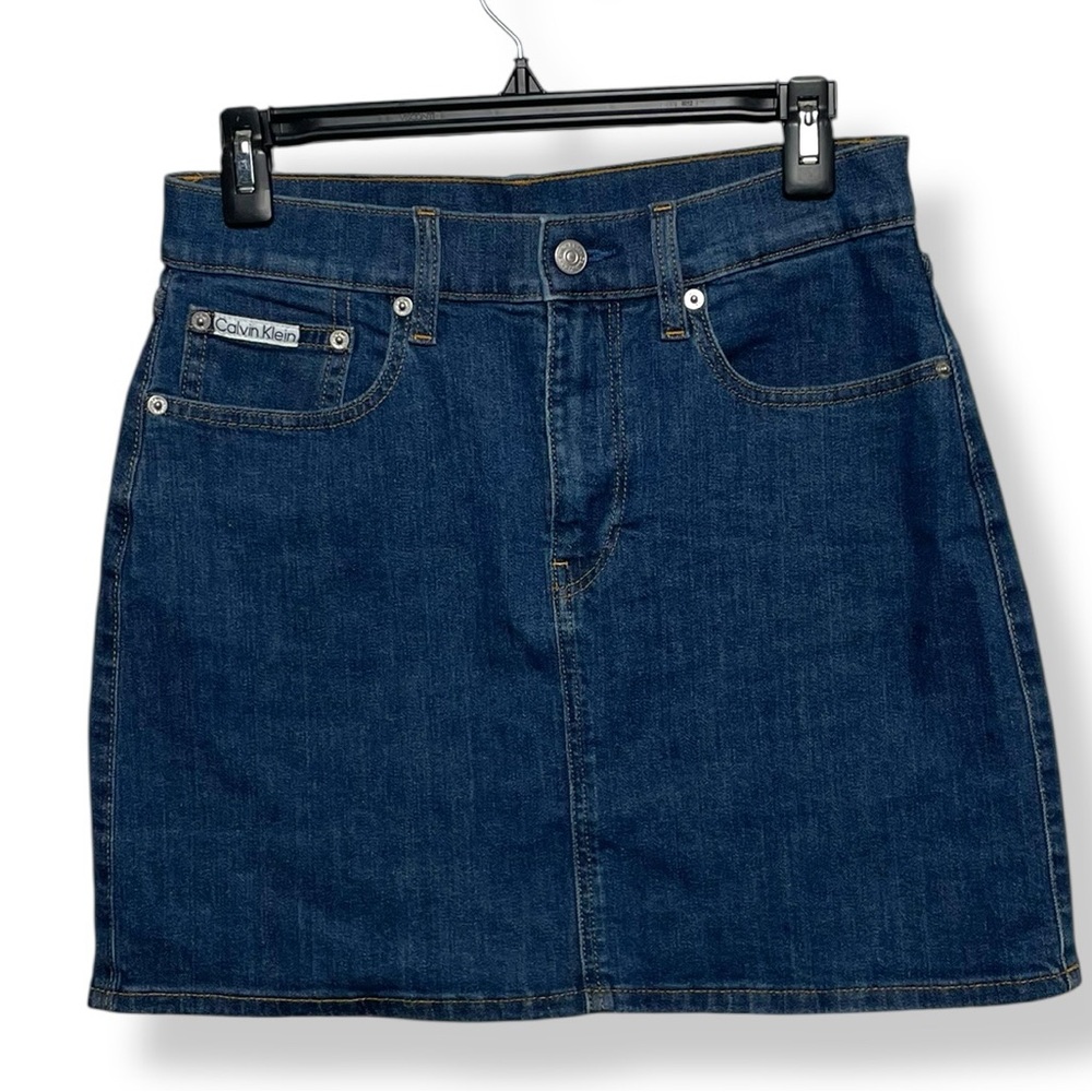 Classic Blue Calvin Klein Denim Mini Skirt size 27